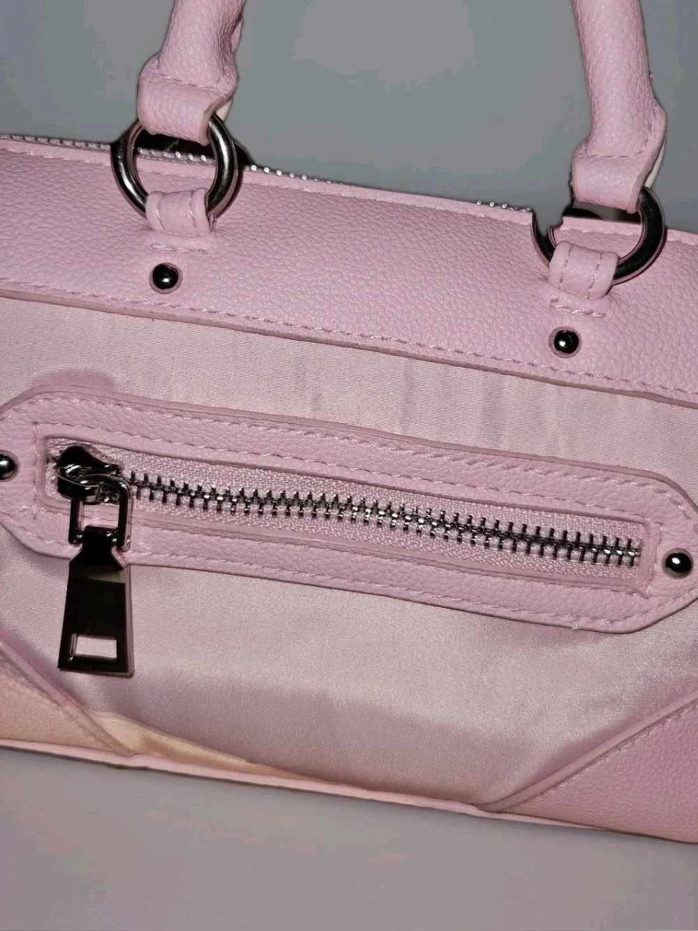 Madden NYC Pink Micro Crossbody Bag with Pouch & Strap